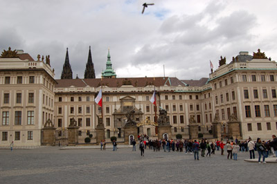 A picture of the Prague Castle
