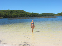 Sötvattenssjö på Fraser Island