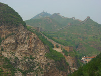 Utsikt över Jinshaling-delen