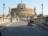 Picture of me and Emilia in front of Castel Sant Angelo