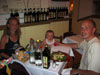 Picture of the whole family in the Maccheroni restaurant (you just must admire the Carpaccio in my plate!)