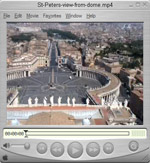 Picture from the view from St Peter's basilica's dome video